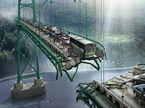 Nằm mơ thấy cầu sập đánh con gì để gặp may?