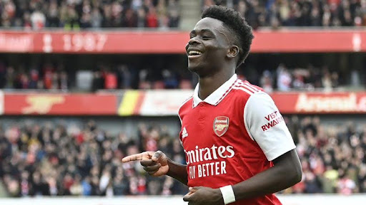 Bukayo Saka là người đang khoác áo số 7 của Arsenal