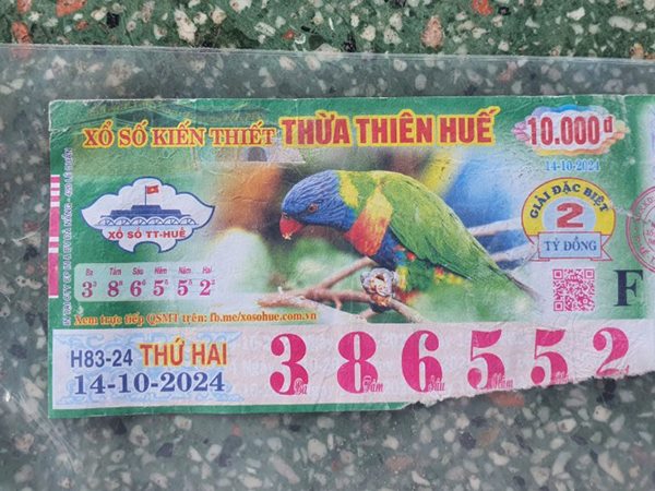 Vé số trúng 2 số đầu có được nhận thưởng không?