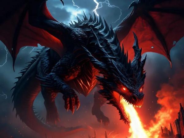 Mơ thấy rồng đen bay trên trời