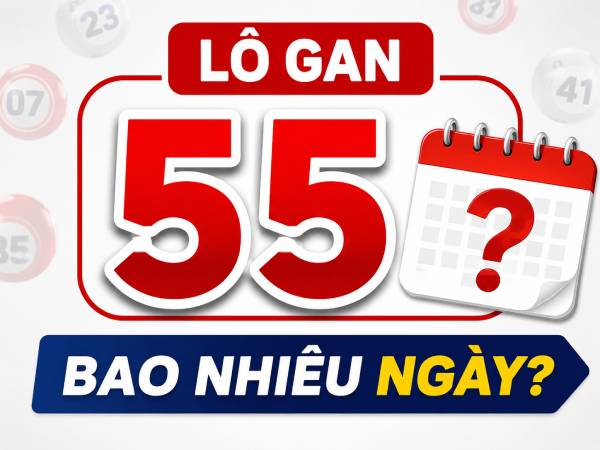 Lô gan 55 bao nhiêu ngày rồi? Cập nhật dữ liệu mới nhất